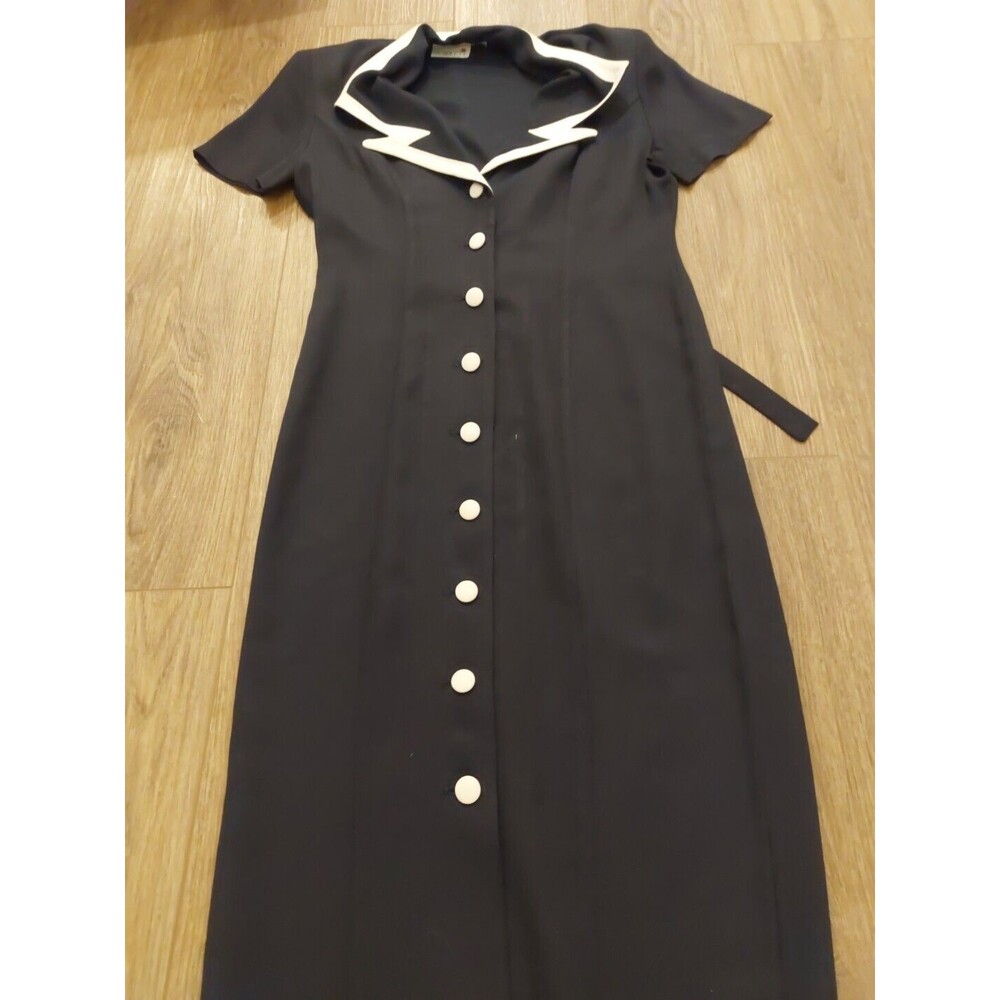 Vintage Button Down Maxi Navy Scarlett Dress Size 3-4